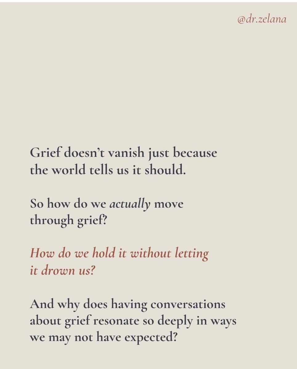 We agree, grief is exhausting, grief is heavy, take your time and honour your feelings. 🧡