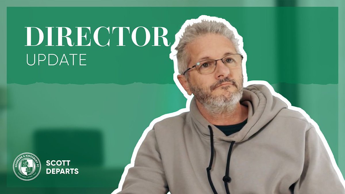 E&amp;K FC Director Dan Manzi gives an update on Scott Patmore's shock decision to depart as 1st team manager!

🎥 youtu.be/rSYMvITumeQ

#UpTheWares #TheWares