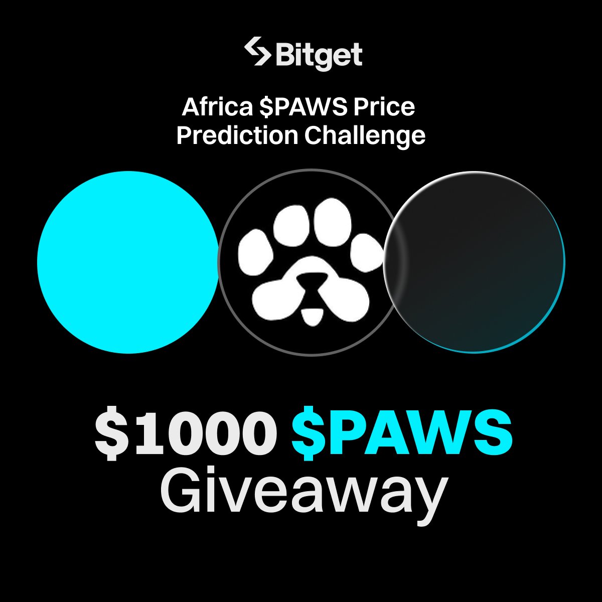 Bitget Africa (@bitgetafrica) on Twitter photo 1 $PAWS = $?
→ Guess the closing price of $PAWS at 15:00 (UTC) and grab a share of $1000 in PAWS tokens!
⏰ Deadline: Mar. 18, 2025, at 14:50 (UTC)
📈 Price Result: 16:00 UTC
🔹 Follow <a href="/BitgetAfrica/">Bitget Africa</a>
🔹 Answer + RT
🔹 Fill entry➡️ gleam.io/PS5Sf/bitget-a… 1 $PAWS = $?
→ Guess the closing price of $PAWS at 15:00 (UTC) and grab a share of $1000 in PAWS tokens!
⏰ Deadline: Mar. 18, 2025, at 14:50 (UTC)
📈 Price Result: 16:00 UTC
🔹 Follow <a href="/BitgetAfrica/">Bitget Africa</a>
🔹 Answer + RT
🔹 Fill entry➡️ gleam.io/PS5Sf/bitget-a…