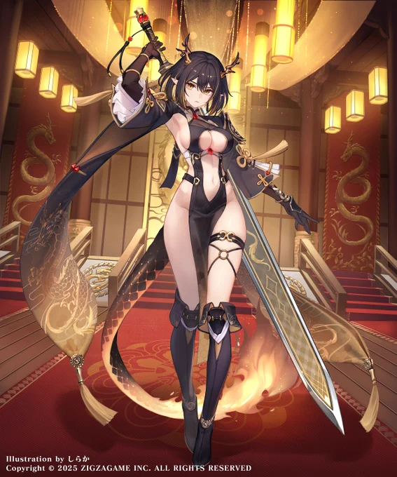 【エバーテイル】  太陽の竜神「神龍」のイラストを担当しました。 ありがとうございました!#エバーテイル #evertale 