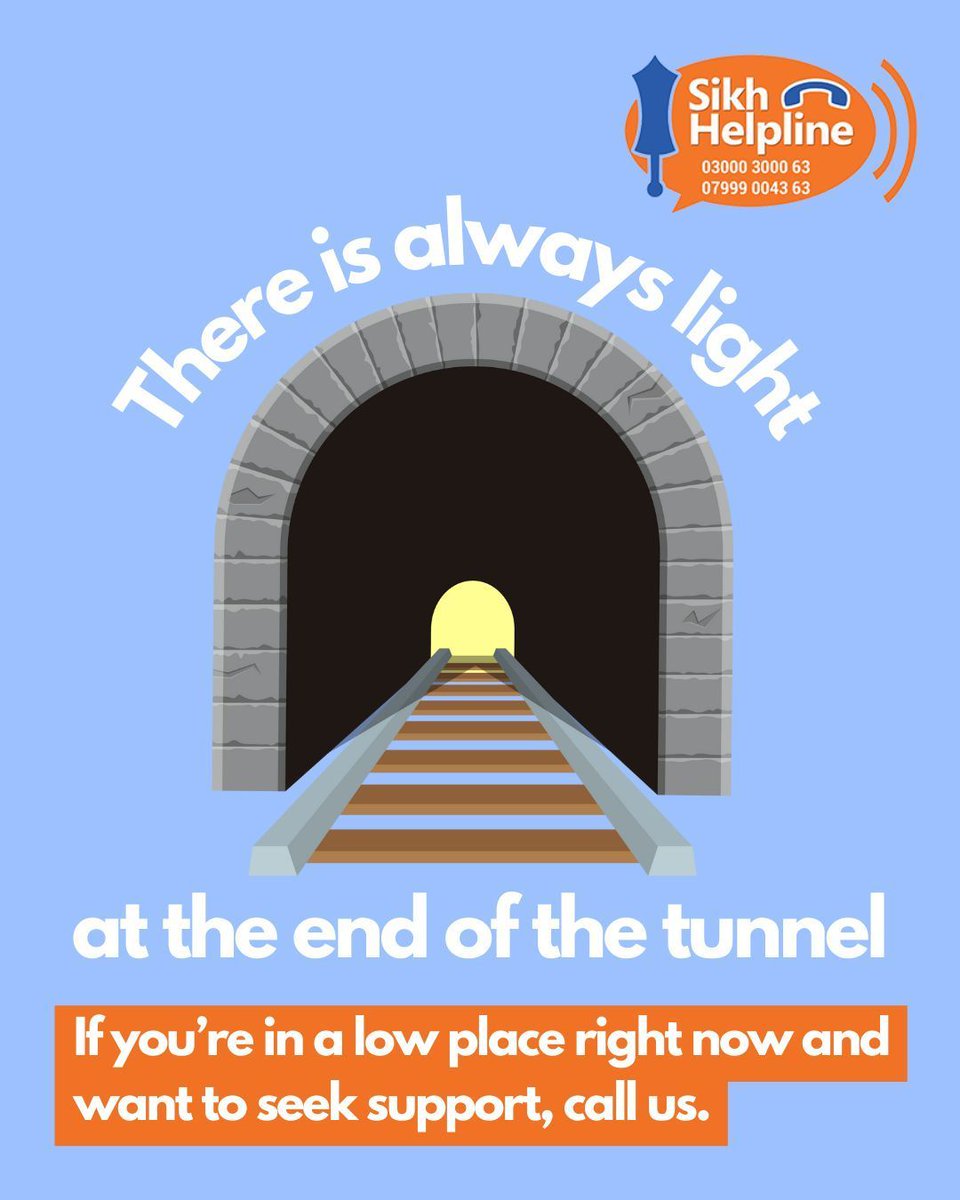 May be cliché but something to remember. 
It may be dark and feel like there's no solution, but call us and we can work on it, together.

#mentalhealth #depression #loneliness #bullying #sikhi #domesticviolence #solution #support #suicide