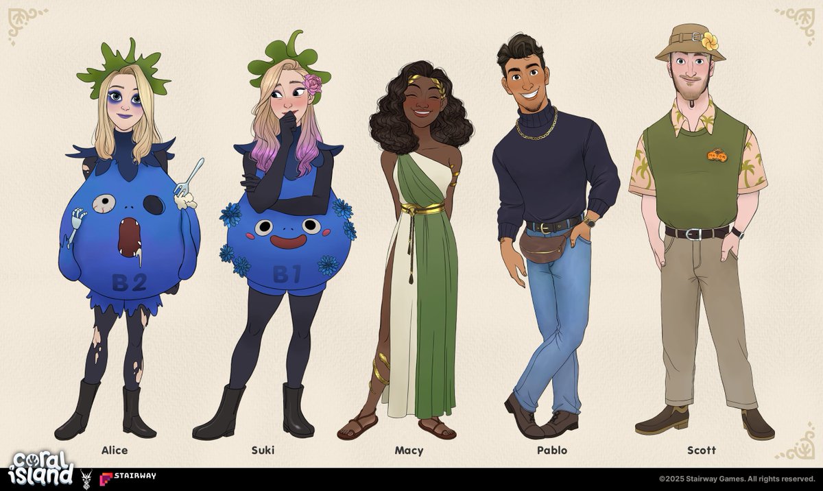 Coral Island (@coralislandgame) on Twitter photo Allย dateable charactersย will be getting their own Spooky Outfit just in time for the Spooky Festival! These outfits will appear every Fall season. Pablo๐ซข
Designer: <a href="/davidalojaya/">David Ardinaryas Lojaya</a> Allย dateable charactersย will be getting their own Spooky Outfit just in time for the Spooky Festival! These outfits will appear every Fall season. Pablo๐ซข
Designer: <a href="/davidalojaya/">David Ardinaryas Lojaya</a>