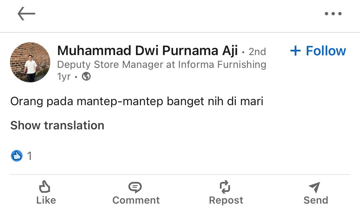 ditoks's tweet image. Gw kl bengong suka keinget orang post ini di linkedin