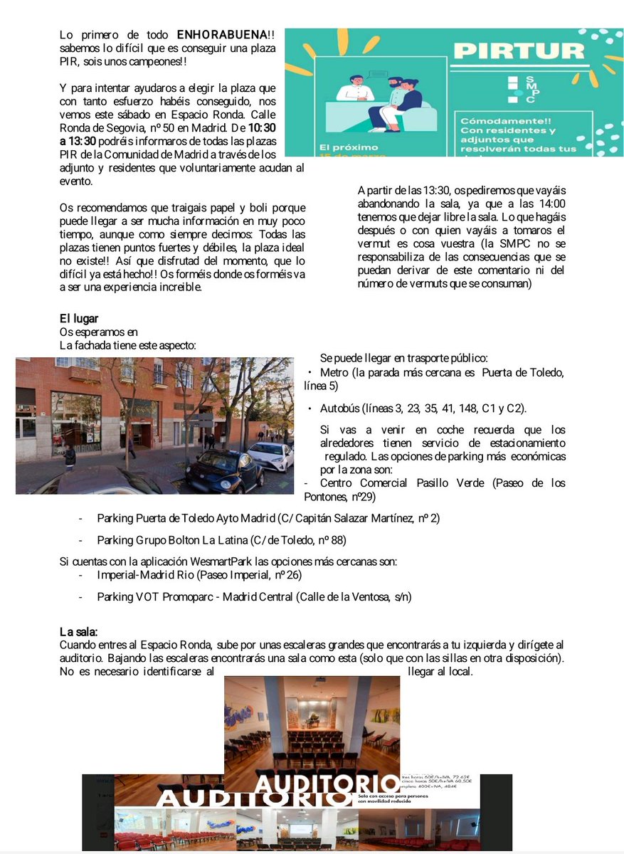 Info para asistentes al #PIRTUR 

¡MAÑANA! 🤎