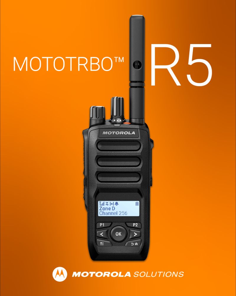 🎉Meet the #MOTOTRBO #R5 radio! The newest addition to our MOTOTRBO family of #TwoWayRadios. 

Delivering clear communications so your team can work efficiently to boost productivity. Learn more about the hashtag#R5: bit.ly/4kGJUc0

#MotorolaSolutions #SolvingForSafer