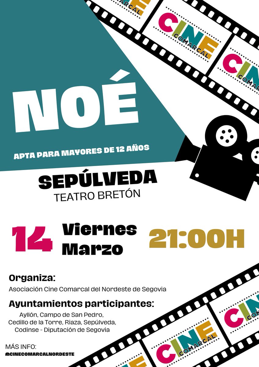"Noé" en el Teatro Bretón de #Sepúlveda
#cine #cinecomarcal