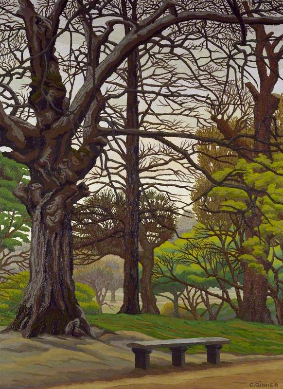 'Hampstead Heath - Spring' (1932) by Charles Ginner

(Ashmolean Museum, Oxford)