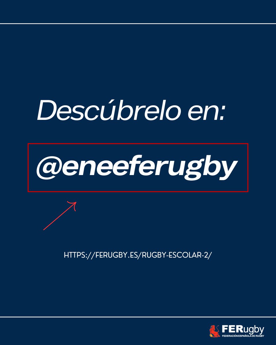 Escuela Nacional de Entrenamiento y Educación FER (@eneeferugby) on Twitter photo 📚 "Yo seré leona", el cuento motor de la <a href="/ferugby/">España Rugby</a>, llegará a 1.250 colegios en España.
🔹 Mensaje clave: Crecimiento personal y valores únicos del rugby.
📖 Léelo aquí: ferugby.es/iniciacion-al-… 👈
#Rugby #ValoresRugby #DesarrolloFER #FormaciónRugby <a href="/WorldRugby/">World Rugby</a> <a href="/deportegob/">CSD</a> 📚 "Yo seré leona", el cuento motor de la <a href="/ferugby/">España Rugby</a>, llegará a 1.250 colegios en España.
🔹 Mensaje clave: Crecimiento personal y valores únicos del rugby.
📖 Léelo aquí: ferugby.es/iniciacion-al-… 👈
#Rugby #ValoresRugby #DesarrolloFER #FormaciónRugby <a href="/WorldRugby/">World Rugby</a> <a href="/deportegob/">CSD</a>