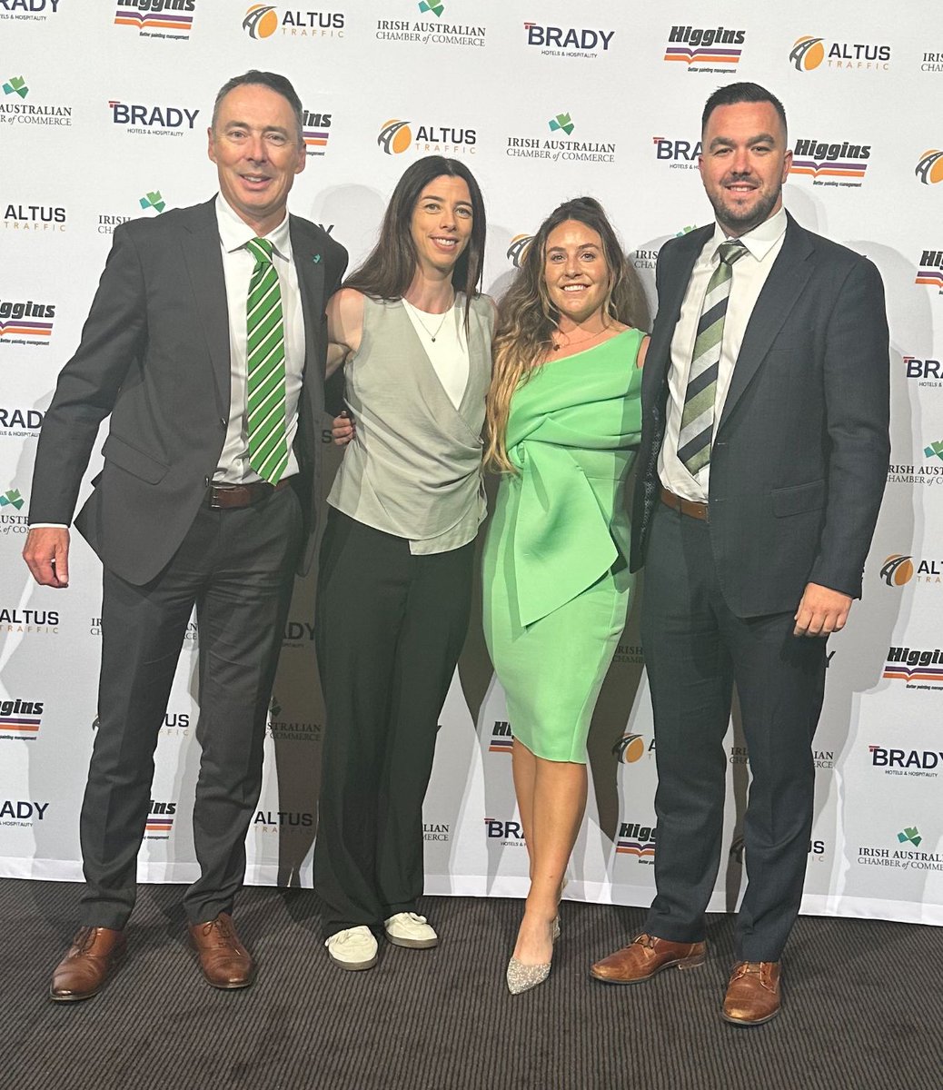Fantastic afternoon at the Irish Australian Chamber of Commerce St. Patrick's Day Lunch! 🍀

A huge thank you to Carl Walsh, FCA for the invite, and it was a pleasure to be joined by the Dr. Orlagh Farmer.

Lá Fhéile Pádraig sona duit!🍀