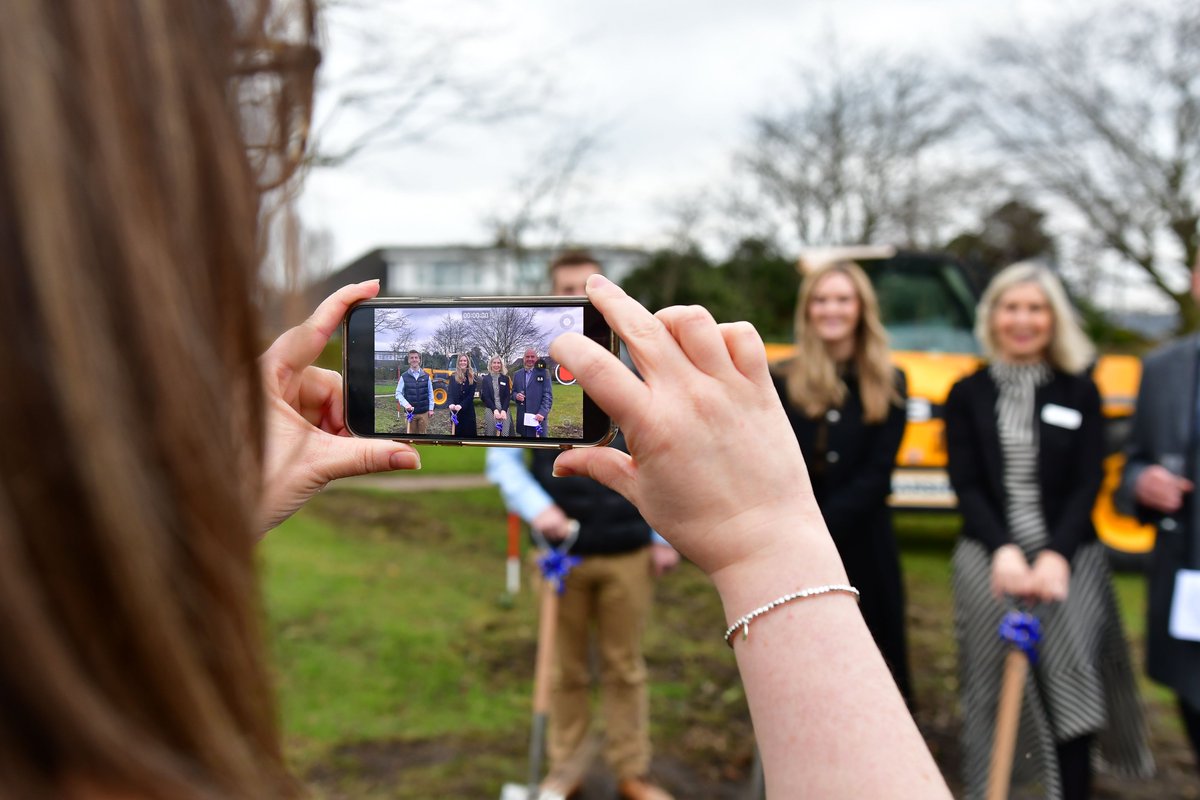 PoucherPR's tweet photo. Diggers have rolled in at client @OvergateHospice to start work on their new £12.75m hospice building. 
Great to help bag them some good coverage and also shoot pics of the ground-breaking 📸 
https://t.co/etxNz1ICaP https://t.co/6hbaWXlU7J