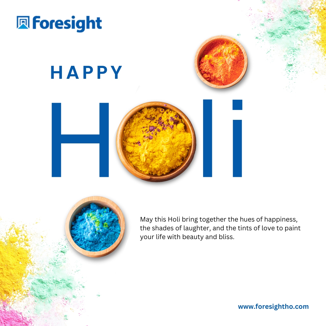 May this Holi bring  together the hues of happiness the shades of laughter &amp; the tints of  love to paint your life with beauty &amp; bliss!

#holi #coloroffestival #foresight