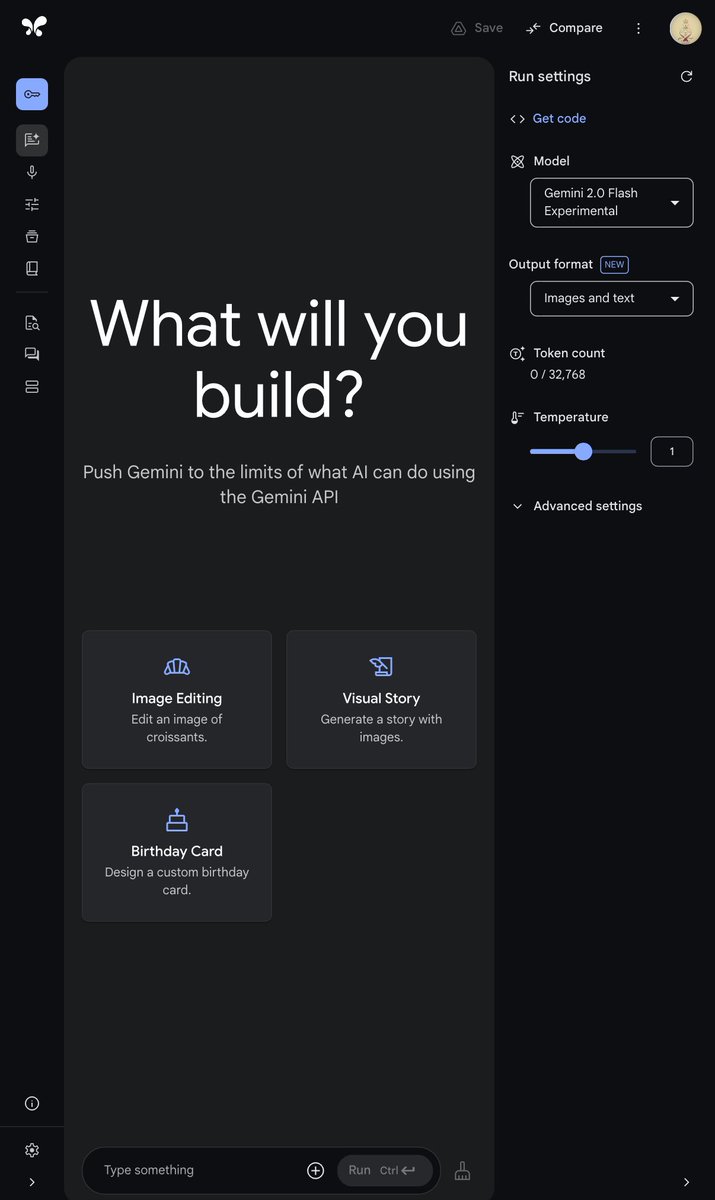 التحدث الكبير من Google

ما الذي يمكن أن يقدمه لك… ؟

في ماذا يمكن استخدامه؟

aistudio.google.com

هنا مجموعة من الأمثلة التي يمكنك منها التوسع في الاستخدام👇🏻