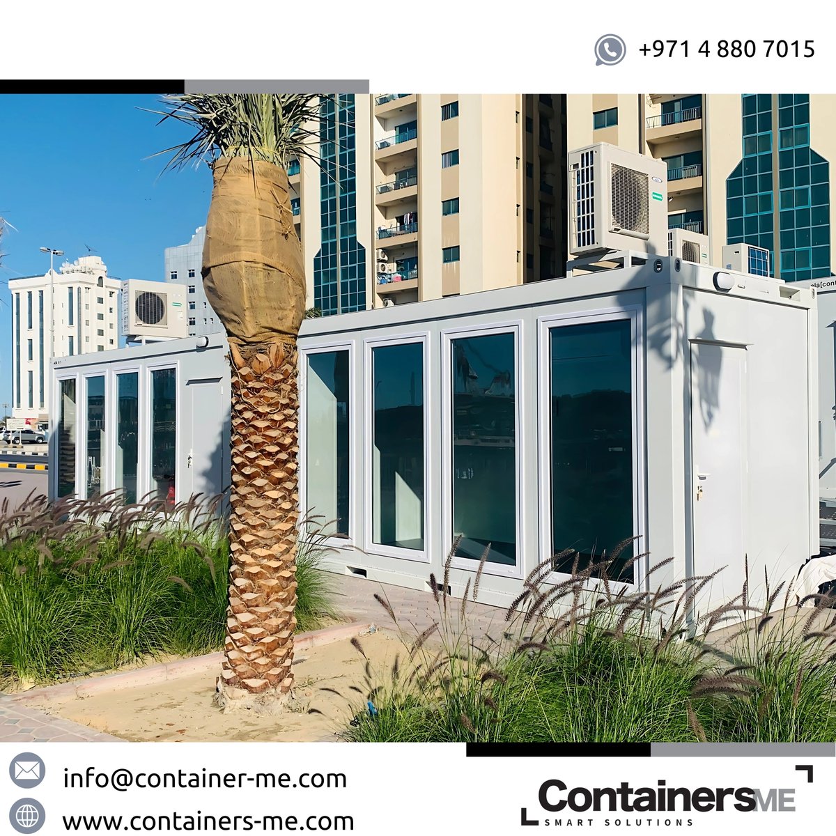 Containers_me's tweet image. Transform any space into a functional office with our modular mobile containers. Ready to upgrade your workspace? Explore more about how these modular offices can work for you - containers-me.com/projects/

#modularcontainer #mobilecontainer #temporaryoffice