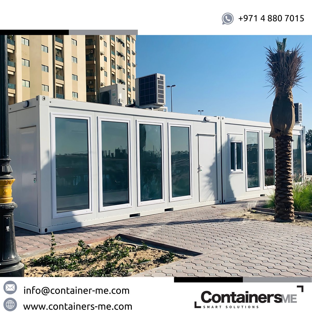 Containers_me's tweet image. Transform any space into a functional office with our modular mobile containers. Ready to upgrade your workspace? Explore more about how these modular offices can work for you - containers-me.com/projects/

#modularcontainer #mobilecontainer #temporaryoffice