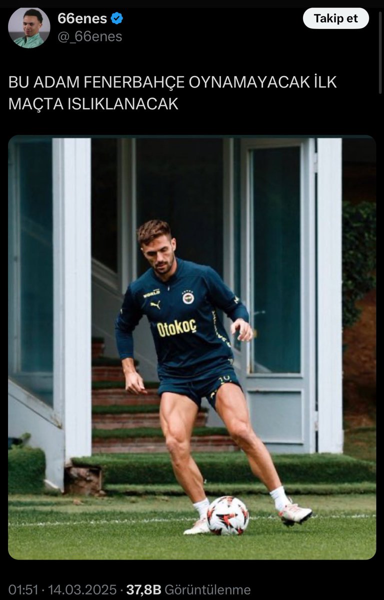 Bizde böyle babası belirsiz veletlere yedirecek bir tane topçu yok. Samsun maçında tribünde olacağım. İlk önce onu çağıracağız, en çok onu alkışlayacağız. Sizin gibi Fenerbahçe düşmanlarına bu kulübün değerlerini yedirmeyeceğiz.