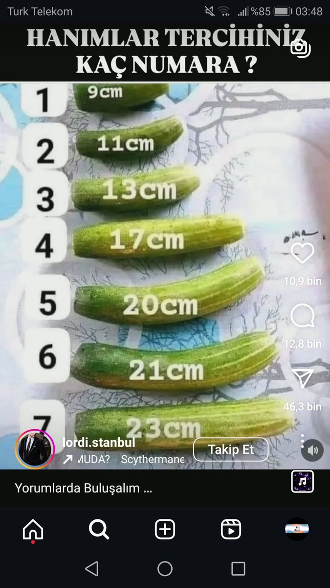 Sizinki kaç numara 4 benimki