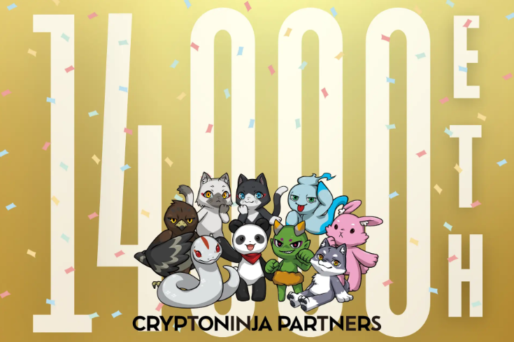 ＼プレスリリースを配信しました📰／

CNP（CryptoNinja Partners）の二次流通での
取引総額が14,000 ETH（約40億円相当）を突破
しました！

▪ ホルダー数5,460 / 長期的な取引が継続
▪ ゲーム・アプリ・メタバース等、多彩な展開
▪ ぬいぐるみ・トレカ・絵本・書籍等のIP展開
▪
