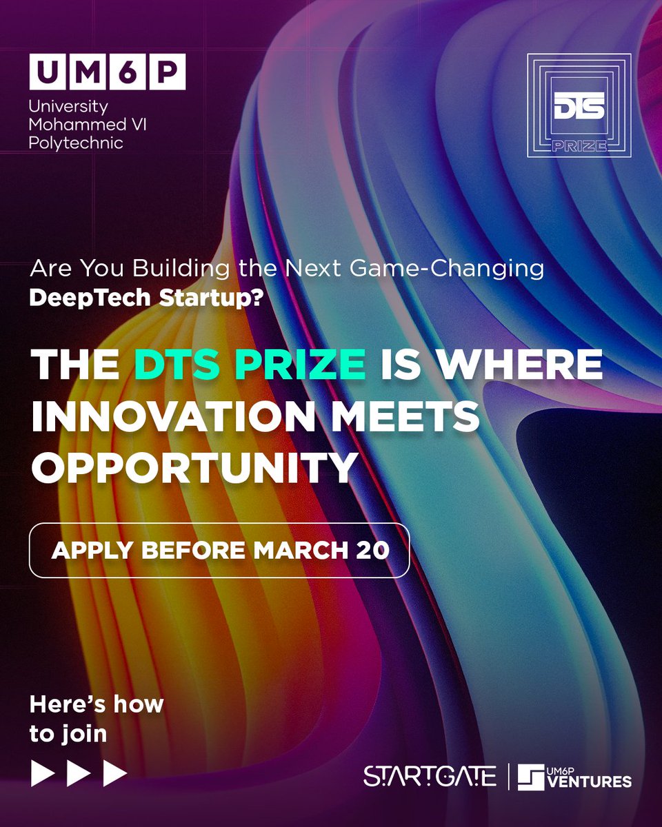 DTS_sciencetech's tweet photo. Explaining The DTS PRIZE Roadmap!

Green Economy and Life Sciences innovators, this is your arena. Three steps to turn vision into legacy:

🔹 Phase 1: Submit your DeepTech innovation by March 20 in the next seed website. 
🔹 Phase 2: Top 60 startups selected by acclaimed DeepTech experts.
🔹 Phase 3: 9 finalists pitch live at DTS 2025, competing for the final prize.

This is where ambition meets infrastructure. Where the World’s brightest minds align with the networks, funding, and visibility to scale what matters.

Apply Before: March 20 → https://t.co/zWUAdHmRKc