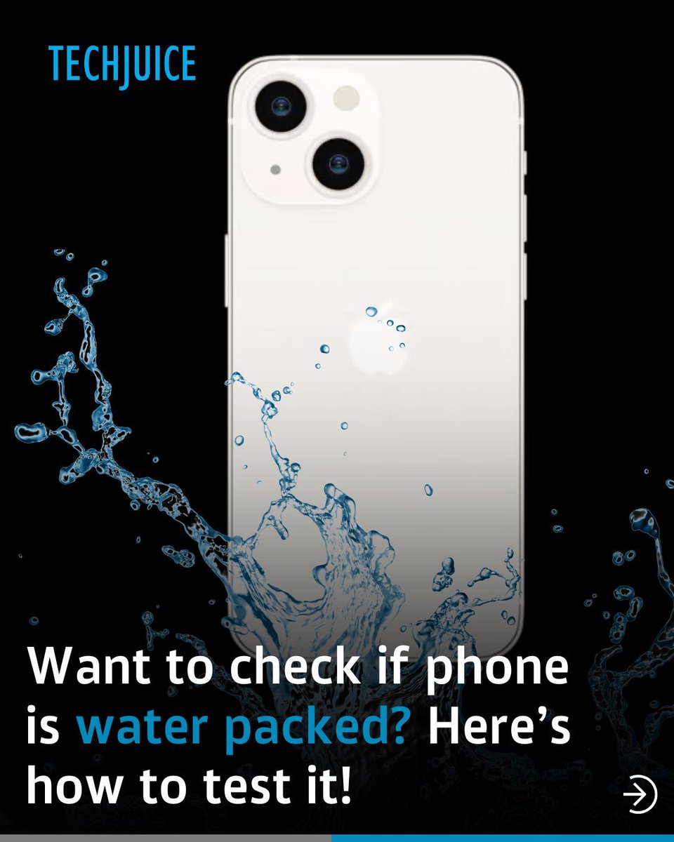TechJuicePk's tweet image. Not sure if your phone is truly water-resistant? Many smartphones come with an IP rating, but you can verify the seal yourself.

Here&apos;s how you can test it yourself

For more such content, save &amp;amp; share

#WaterproofPhone #TechTips #SmartphoneHacks