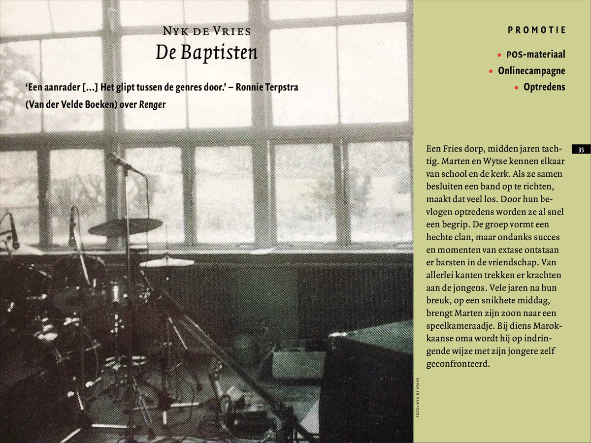 Nykdevries's tweet image. Vanavond naar het #boekenbal n.a.v. mijn nieuwe roman 'De Baptisten' die eind april gaat verschijnen bij @arbeiderspers . Hieronder alvast info uit de prospectus voor de boekhandels.