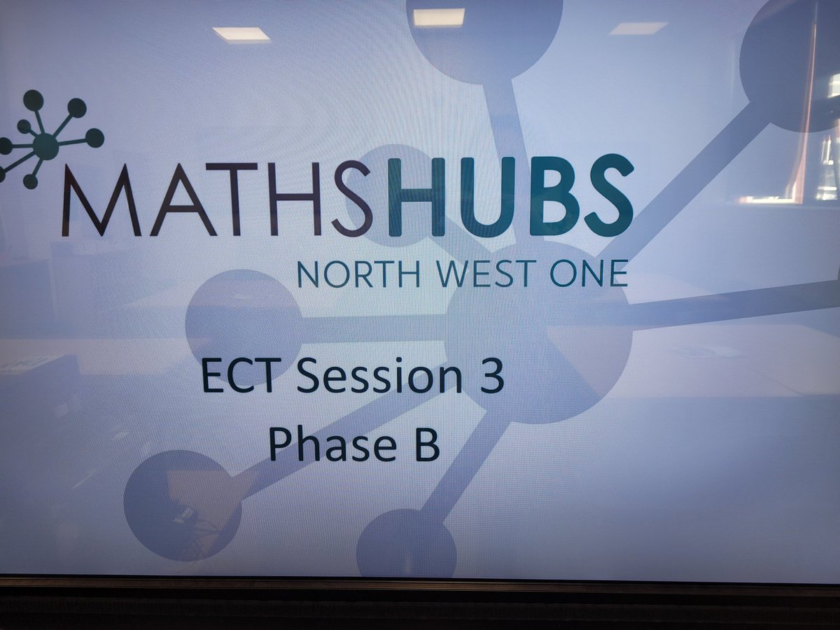 Enjoying two sessions this week with my fab ECT groups and getting to join some maths lessons at <a href="/ChorltonParkPS/">Chorlton Park</a> <a href="/NCETM/">NCETM</a> <a href="/MathsHubNW1/">NW1 Maths Hub</a>