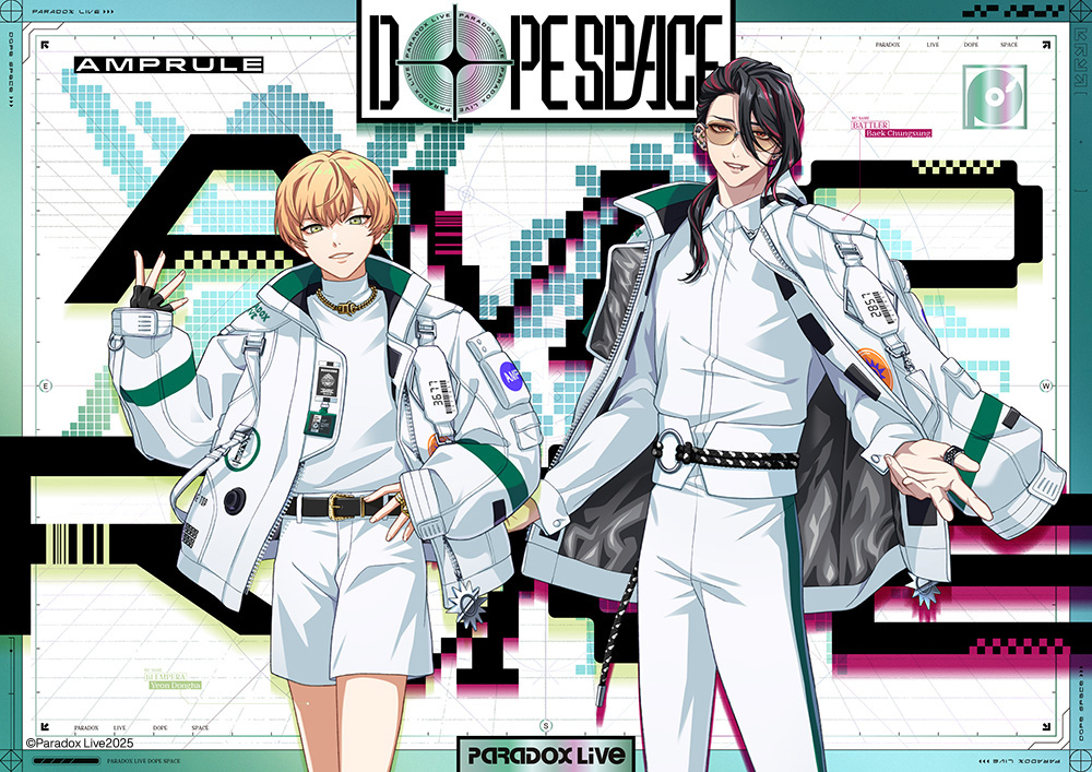 paradoxlive_PR's tweet image. ◥◣＿＿＿＿＿＿＿＿＿＿◢◤
   𝐏𝐚𝐫𝐚𝐝𝐨𝐱 𝐋𝐢𝐯𝐞 𝐃𝐨𝐩𝐞 𝐒𝐩𝐚𝐜𝐞
  　イベントビジュアル解禁
◢◤￣￣￣￣￣￣￣￣￣￣◥◣
#VISTY #AMPRULE #1Nm8 #獄Luck 

☞イベント特設サイト
paradoxlive.jp/event/dopespac…

🚩𝟲.𝟭𝟱 𝗦𝘂𝗻開催
『𝐏𝐚𝐫𝐚𝐝𝐨𝐱 𝐋𝐢𝐯𝐞 𝐃𝐨𝐩𝐞 𝐒𝐩𝐚𝐜𝐞』…