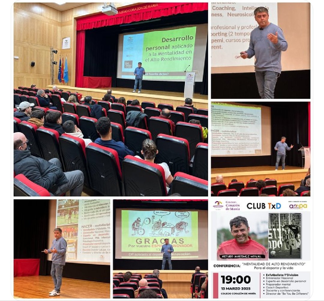 Arturo Mister (@arturo_mister) on Twitter photo Gracias al Club TXD #CODEMA, por haberme invitado a vuestro salón de actos para hablar sobre mi gran pasion "Desarrollo personal aplicado a la mentalidad del alto rendimiento" #BYBD.
Un regalo estar con vosotros.
¡Gracias!
<a href="/BeYouBeDif/">Be You Be Different</a>
<a href="/cmfsantiago/">Claretianos Santiago</a> <a href="/PedagogicosS/">Pedagogicos Claretianos de Santiago</a> <a href="/EC_Asturias/">EC Asturias</a> Gracias al Club TXD #CODEMA, por haberme invitado a vuestro salón de actos para hablar sobre mi gran pasion "Desarrollo personal aplicado a la mentalidad del alto rendimiento" #BYBD.
Un regalo estar con vosotros.
¡Gracias!
<a href="/BeYouBeDif/">Be You Be Different</a>
<a href="/cmfsantiago/">Claretianos Santiago</a> <a href="/PedagogicosS/">Pedagogicos Claretianos de Santiago</a> <a href="/EC_Asturias/">EC Asturias</a>