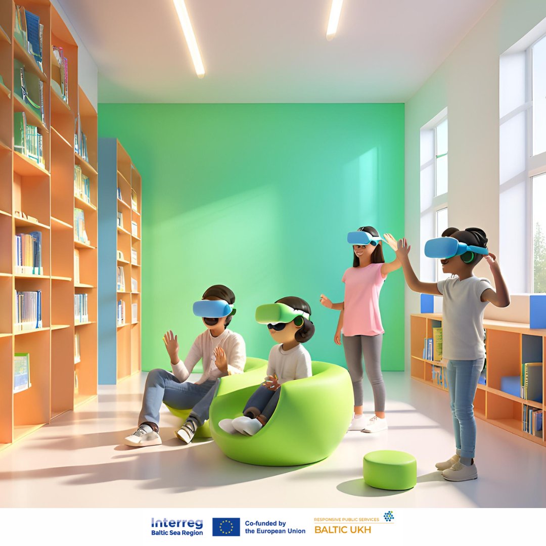 InterregBSR's tweet photo. The NLL Youth Room is buzzing with creativity thanks to #MadewithInterreg’s #BALTICUKH! Young people are turning it into a vibrant hub for learning, innovation & fun. 🚀✨Librarians, students & scouts have shared big ideas—now it’s your turn! https://t.co/dCNi0bRLuf https://t.co/0hCRroHjI4