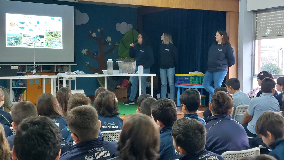 Our partner AIMEN engaged 150 students at Colegio Hermanos Quiroga for the International Day of Women and Girls in Science, showcasing the LIFE GREEN ADAPT project—where science meets sustainability! 🌱. 
STEM were featured in El Español! Read more:  elespanol.com/treintayseis/c…
