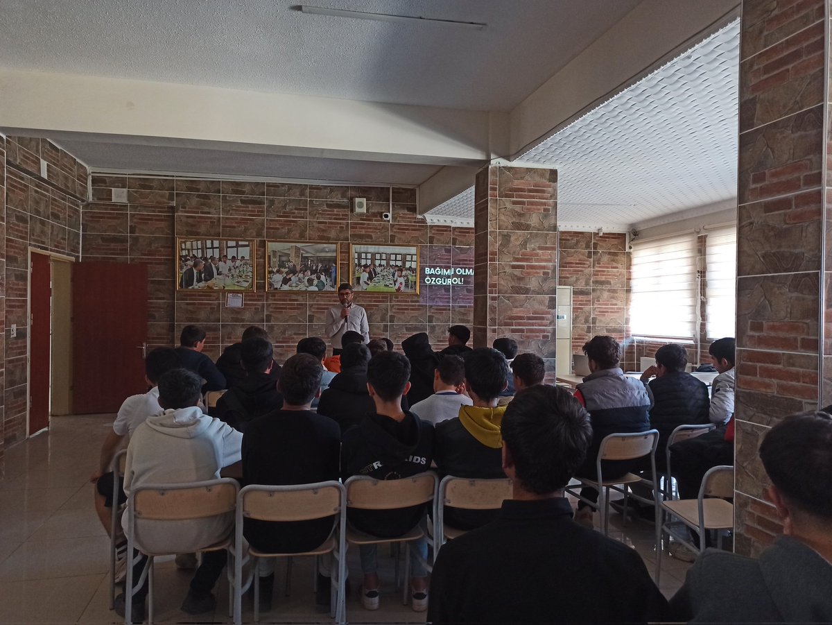 Ahi Evran Mesleki ve Teknik Anadolu Lisesi (@mtalevran) on Twitter photo İnsan Akademisi Bölge Sorumlusu sayın Hüseyin TEKDEMİR tarafından okulumuz öğrencilerine yönelik "Madde Bağımlılığı ve Sanal Kumar" konulu seminer verildi.
<a href="/sanliurfammem63/">Şanlıurfa İl Milli Eğitim Müdürlüğü</a>
<a href="/Hilvan_MEM/">Hilvan İlçe Milli Eğitim Müdürlüğü</a>
<a href="/ASultanoglu63/">Asım SULTANOĞLU</a>
<a href="/Alicelik7363/">Ali ÇELİK</a>
<a href="/bigepurfa/">BAŞARIYI İZLEME VE GELİŞTİRME PROJESİ</a> İnsan Akademisi Bölge Sorumlusu sayın Hüseyin TEKDEMİR tarafından okulumuz öğrencilerine yönelik "Madde Bağımlılığı ve Sanal Kumar" konulu seminer verildi.
<a href="/sanliurfammem63/">Şanlıurfa İl Milli Eğitim Müdürlüğü</a>
<a href="/Hilvan_MEM/">Hilvan İlçe Milli Eğitim Müdürlüğü</a>
<a href="/ASultanoglu63/">Asım SULTANOĞLU</a>
<a href="/Alicelik7363/">Ali ÇELİK</a>
<a href="/bigepurfa/">BAŞARIYI İZLEME VE GELİŞTİRME PROJESİ</a>