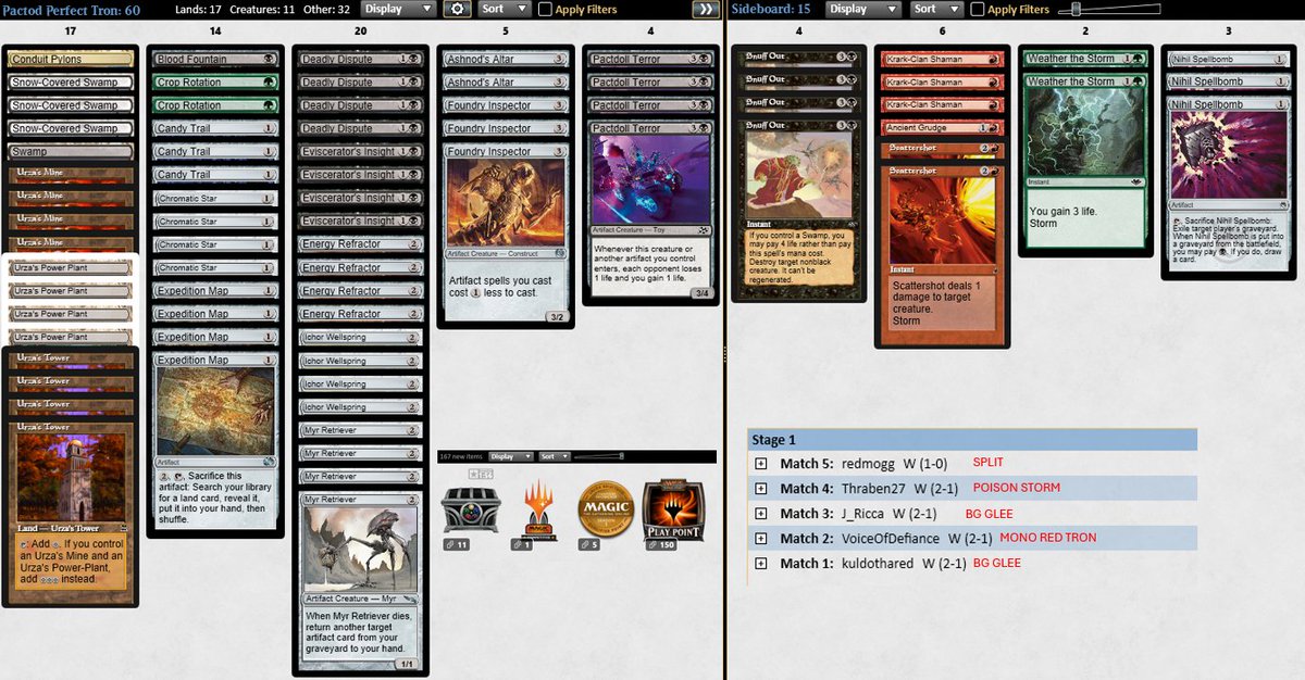 🏆 Perfect Pactdoll Tron 🏆

I'll not be able to join #paupergeddon this time, but this is the list i would bring: GLEE is winnable!

<a href="/fireshoes/">Robert Taylor🔥</a> <a href="/PauperDecklists/">Pauper 5.0</a> <a href="/jakeAls/">kalikaiz (saidin.raken)</a>