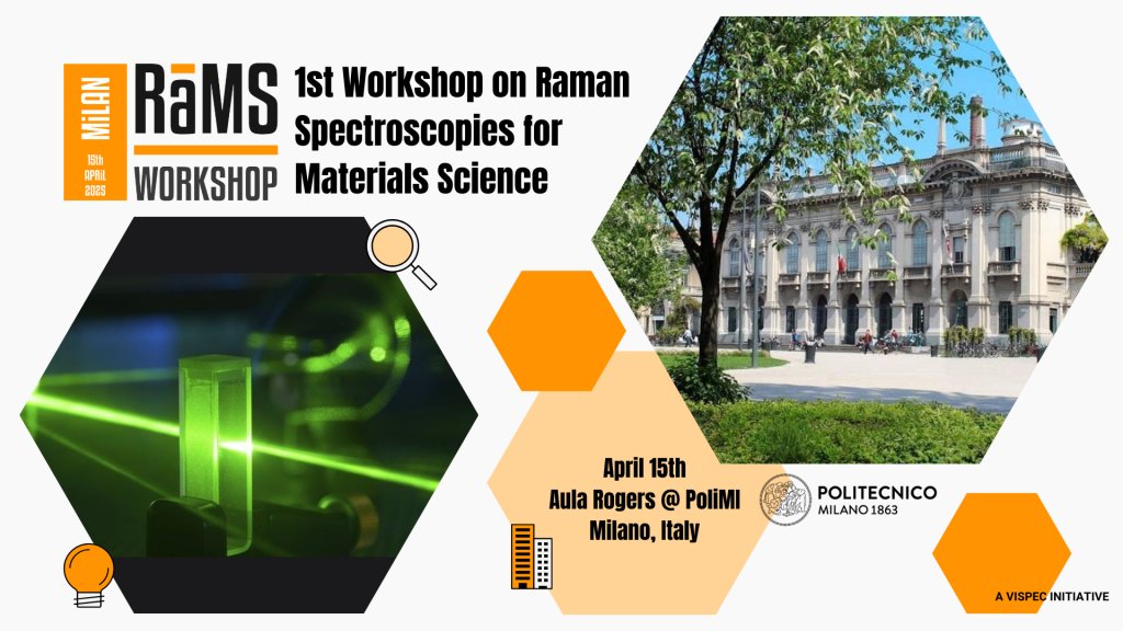 Società Italiana di Ottica e Fotonica -SIOF (@siof_ottica) on Twitter photo The first workshop on Raman Spectroscopies for Material Science sponsored by #SIOF will be held at <a href="/Polimi/">Politecnico di Milano</a> on the 15th of April! Submission deadline for poster abstracts: March 20, 2025! SIOF members are eligible for a discount.
rams2025.it The first workshop on Raman Spectroscopies for Material Science sponsored by #SIOF will be held at <a href="/Polimi/">Politecnico di Milano</a> on the 15th of April! Submission deadline for poster abstracts: March 20, 2025! SIOF members are eligible for a discount.
rams2025.it