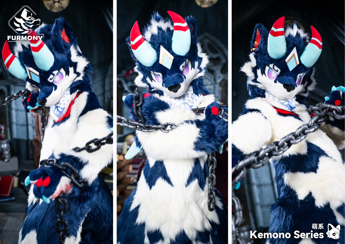 「New Commission Finished」          

"These chains? They can't hold me."          

Thanks for the trust from <a href="/TaoruWolf/">梼杌 🔜 Furum</a> 

#furry #fursuit #鸿萌造物 #furmony