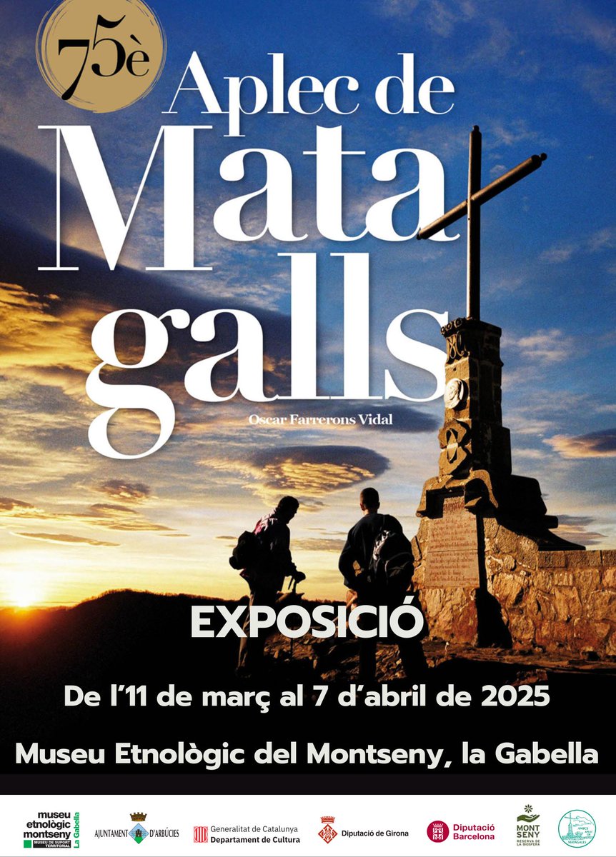 Aquest diumenge 16 de març, presentació de la nova exposició del Museu Etnològic del Montseny "75è Aplec de Matagalls".

#amicsmatagalls #sommontseny #xmec #75aplecmatagalls #naturaicultura