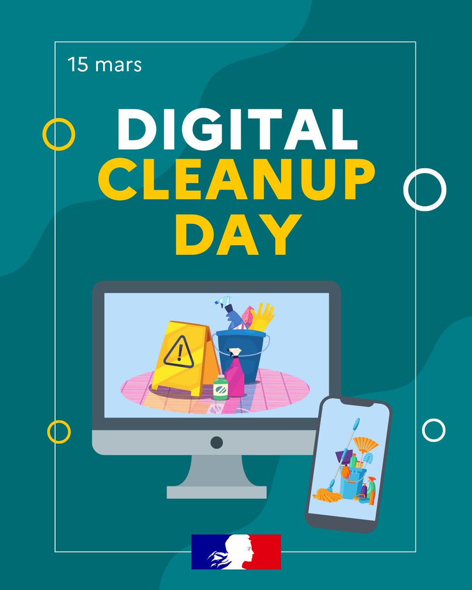 📢 Aujourd’hui, c’est le #CleanUpDay en #Cybersécurité ! 🧹💻

Prenez 5 min pour protéger vos données :
✔️ Supprimez vos fichiers inutiles
✔️ Mettez à jour ou désinstallez vos applis
✔️ Vérifiez votre antivirus 🔍
✔️ Changez vos vieux mots de passe 🔑

🔗 cybermalveillance.gouv.fr/tous-nos-conte…