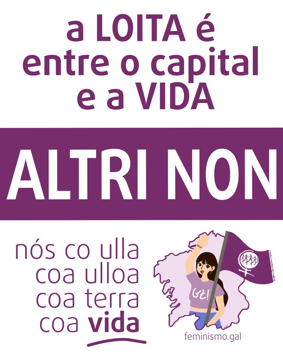 O PP ven de conceder a Altri o permiso ambiental para a súa implantación. Lucro e espolio por diante da vida. A batalla social continúa, e todas temos que estar para dala até o fin. Nós co ulla, coas pequenas produtoras, coas veciñas, co VIDA! 💜 #AltriNon

<a href="/UlloaViva/">Plataforma Ulloa Viva</a>
<a href="/Altri_non/">Altri NON (enfurecido!)</a>