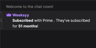 thanks for the offline sub <a href="/Weeksyyboi/">Weeksy</a> really appreciate your constant support!