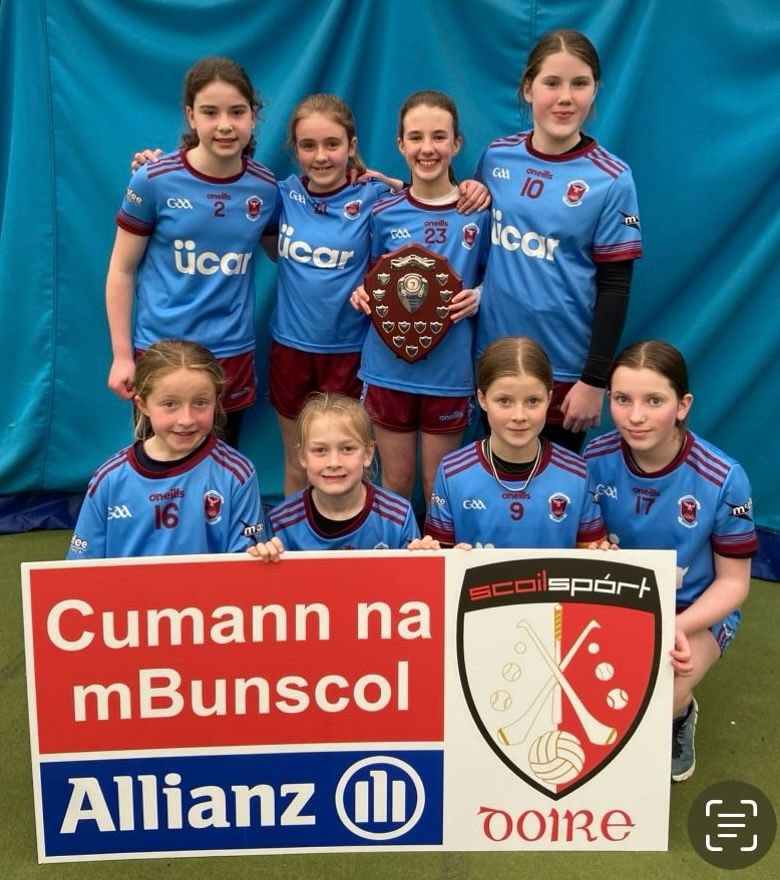 Doire GAA mBunscol (@doire_mbunscol) on Twitter photo Congratulations to St. Canice’s PS Feeny and St. Columba’s PS Kilrea who won the boys and girls All-County indoor Gaelic football finals. Well done to both teams and all of the finalists!
<a href="/BanagherGAC/">Beannchar CLG</a>
<a href="/KilreaGAC/">Kilrea GAC</a>
<a href="/cnambnaisiunta/">Cumann na mBunscol</a>
#AllianzCNMB Congratulations to St. Canice’s PS Feeny and St. Columba’s PS Kilrea who won the boys and girls All-County indoor Gaelic football finals. Well done to both teams and all of the finalists!
<a href="/BanagherGAC/">Beannchar CLG</a>
<a href="/KilreaGAC/">Kilrea GAC</a>
<a href="/cnambnaisiunta/">Cumann na mBunscol</a>
#AllianzCNMB