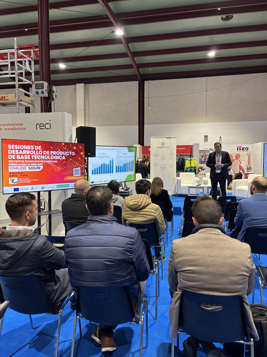 Hoy en #FeriaFimir, ⁦<a href="/FundecytPCTEX/">FUNDECYT-PCTEX</a>⁩ vuelve a estar presentes con Sesiones de Desarrollo de producto de base tecnológica, ⁦<a href="/coveless/">coveless ingeniería</a>⁩ cuenta las soluciones innovadoras que desarrollan desde la región y vendiendo en todo el mundo