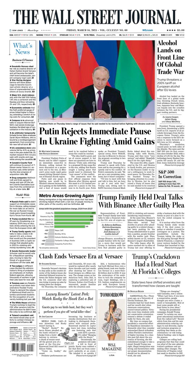 Here is an early look at the front page of today's Wall Street Journal on.wsj.com/4bVocx1