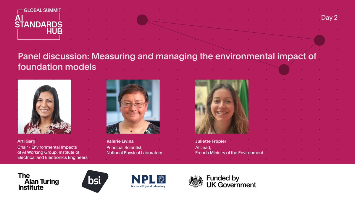 Join us in the afternoon of 18 March as we explore the need for standardised metrics and approaches for managing the environmental footprint associated with the development and use of foundation models.

Full agenda and sign-up for the livestream: bit.ly/4iswkqN
