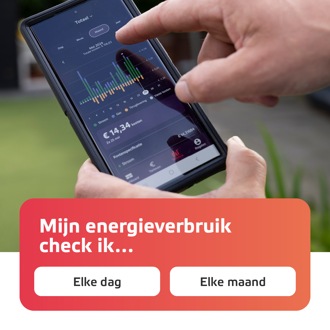 Check jij elke dag je energieverbruik? 📲Of wacht je tot het einde van de maand? Met de Eneco app zie je gemakkelijk hoeveel energie je verbruikt.📉 Zo krijg je grip op je verbruik en op je energiekosten. Meer weten? Lees het artikel: ene.co/3RdICaU