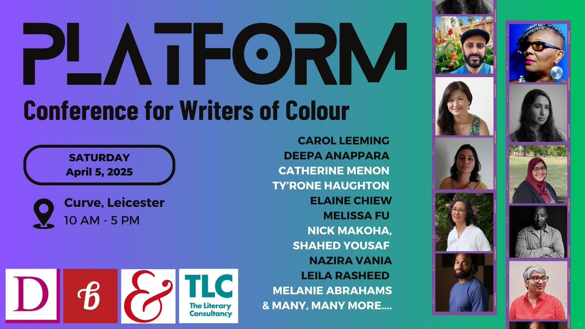 farhanashaikh's tweet photo. ICYMI: The Platform Conference for Writers of Colour takes place next month at @CurveLeicester. 
A fantastic opportunity to gather, share ideas, nourish the creative soul. 
https://t.co/84C3GdR8JH
£10 student tickets /£25 concessions please see website for details. https://t.co/UDPd5u0nTu