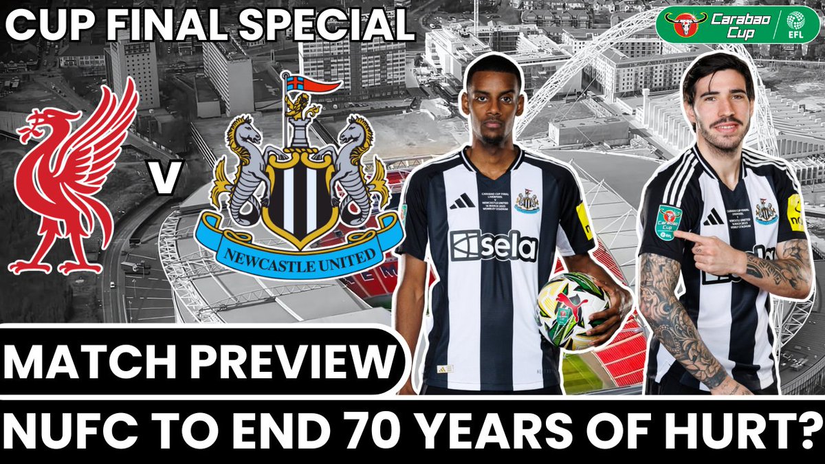 Toon Under Podcast (@toonunderpod) on Twitter photo 🏆Cup Final Preview🏆
The lads preview the small matter of the <a href="/Carabao_Cup/">Carabao Cup</a> final this weekend for #NUFC. The boys discuss-
⚫️How do we beat #LFC?🔴
⚪️Lessons learned from 2 years ago🧑🎓
⚫️Geordie invasion of London🏟️
⚪️Nerves kicking in already🫨
youtu.be/OXvlDx1iOHA 🏆Cup Final Preview🏆
The lads preview the small matter of the <a href="/Carabao_Cup/">Carabao Cup</a> final this weekend for #NUFC. The boys discuss-
⚫️How do we beat #LFC?🔴
⚪️Lessons learned from 2 years ago🧑🎓
⚫️Geordie invasion of London🏟️
⚪️Nerves kicking in already🫨
youtu.be/OXvlDx1iOHA