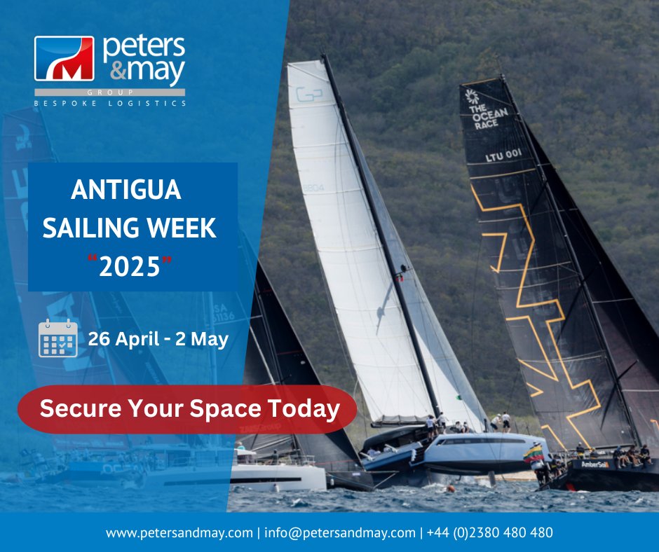 The countdown to <a href="/SailingAntigua/">Sailing Academy</a> 2025 is on! 

Contact a member of our team today for the secure and hassle-free shipment of your yacht once the week of competition comes to a close.

📧info@petersandmay.com

#AntiguaSailingWeek #SailingSeason #YachtTransport #PetersAndMay
