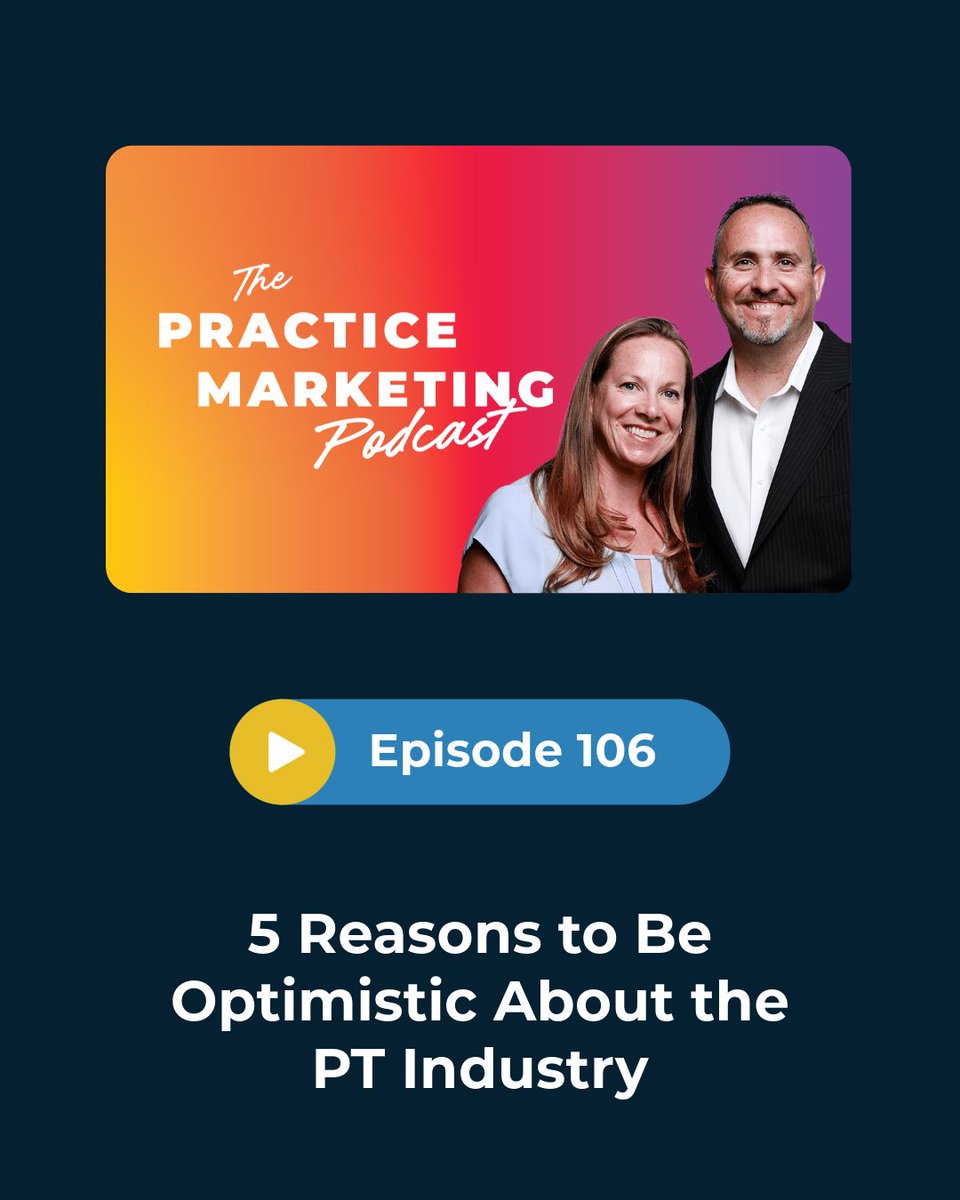 PracticePromos's tweet image. Got 30 minutes to grow your PT business?

Each week, Neil interviews an industry expert about strategies that grew their business and patient volume.

Elevate your patient marketing by listening to these key episodes!

#PT #MarketingTips #BusinessGrowth #PatientEngagement
