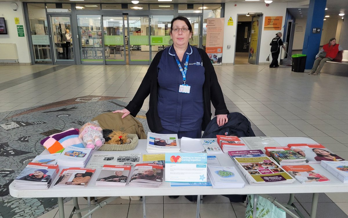 The team are at wythenshawe forum promoting the resources available in hospital and community