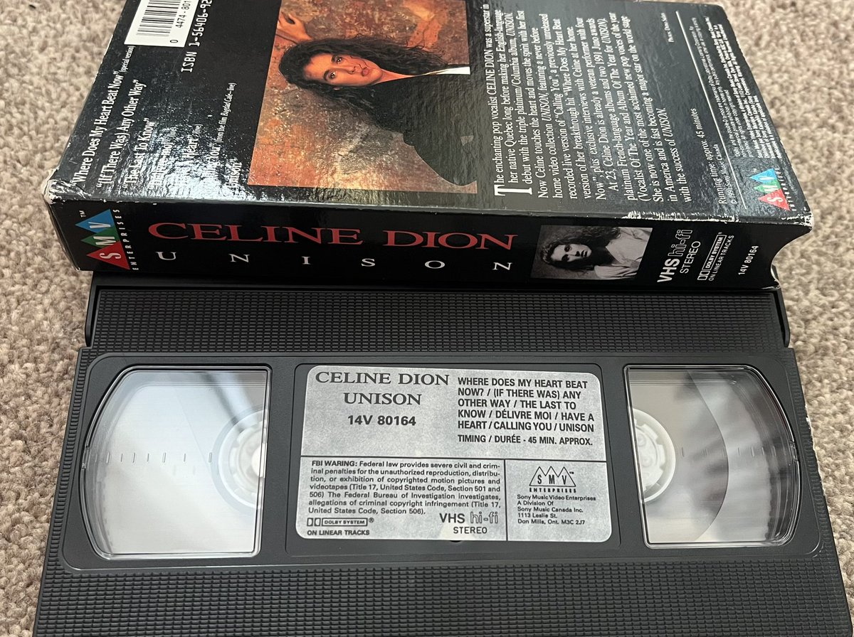 Released in July 1991, the Unison VHS. The video contains Céline’s music videos from the album of the same name plus exclusive live performances and interviews!

Wouldn’t it be great to see all this uploaded to Céline’s official channels for the upcoming anniversary of the album?