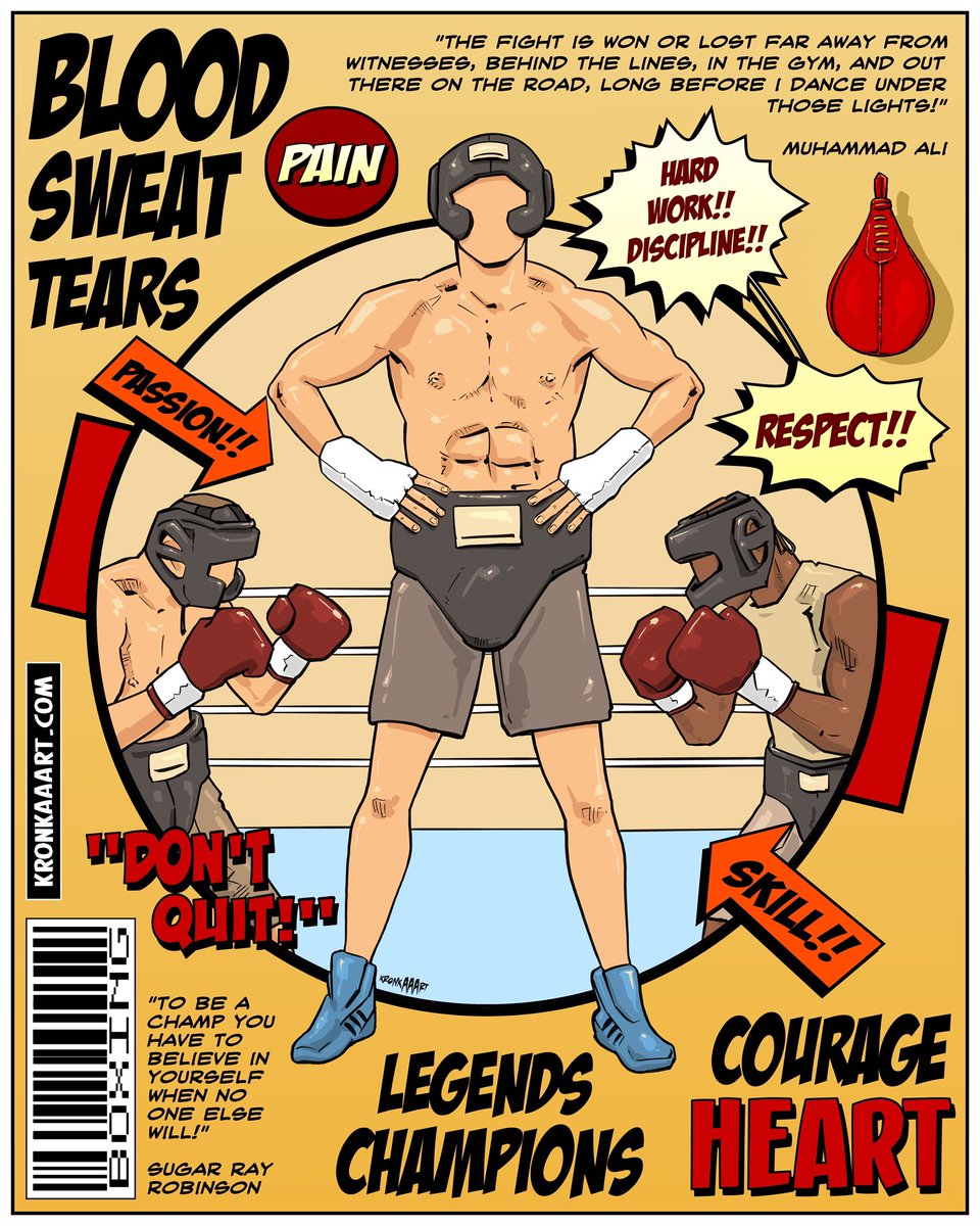 kronkaaart's tweet image. “The fight is won or lost far away from witnesses, behind the lines, in the gym, and out there on the road, long before I dance under those lights!” - Muhammad Ali #BloodSweatTears #boxing #boxeo #boxe #ボクシング 🥊