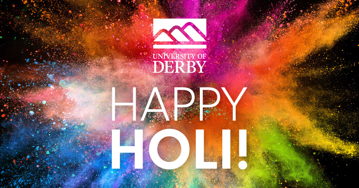 Happy Holi to our staff, students and all those celebrating today! 🎆 #HappyHoli #DerbyUni